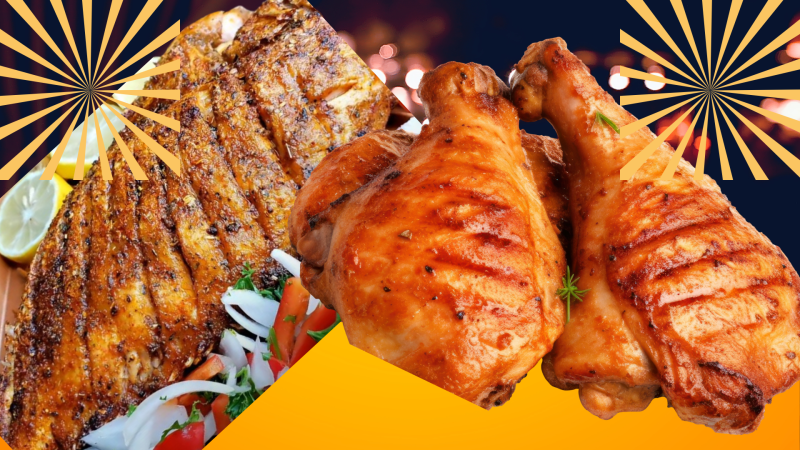 Fish & Barbecue Chicken